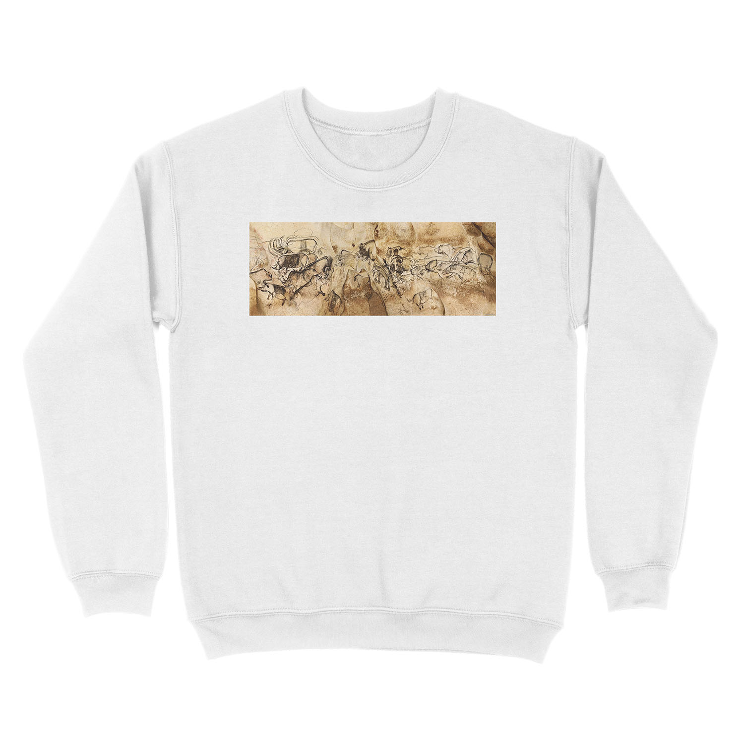 Chauvet Lions and Rhinos Unisex Crewneck Sweatshirt - Image 2