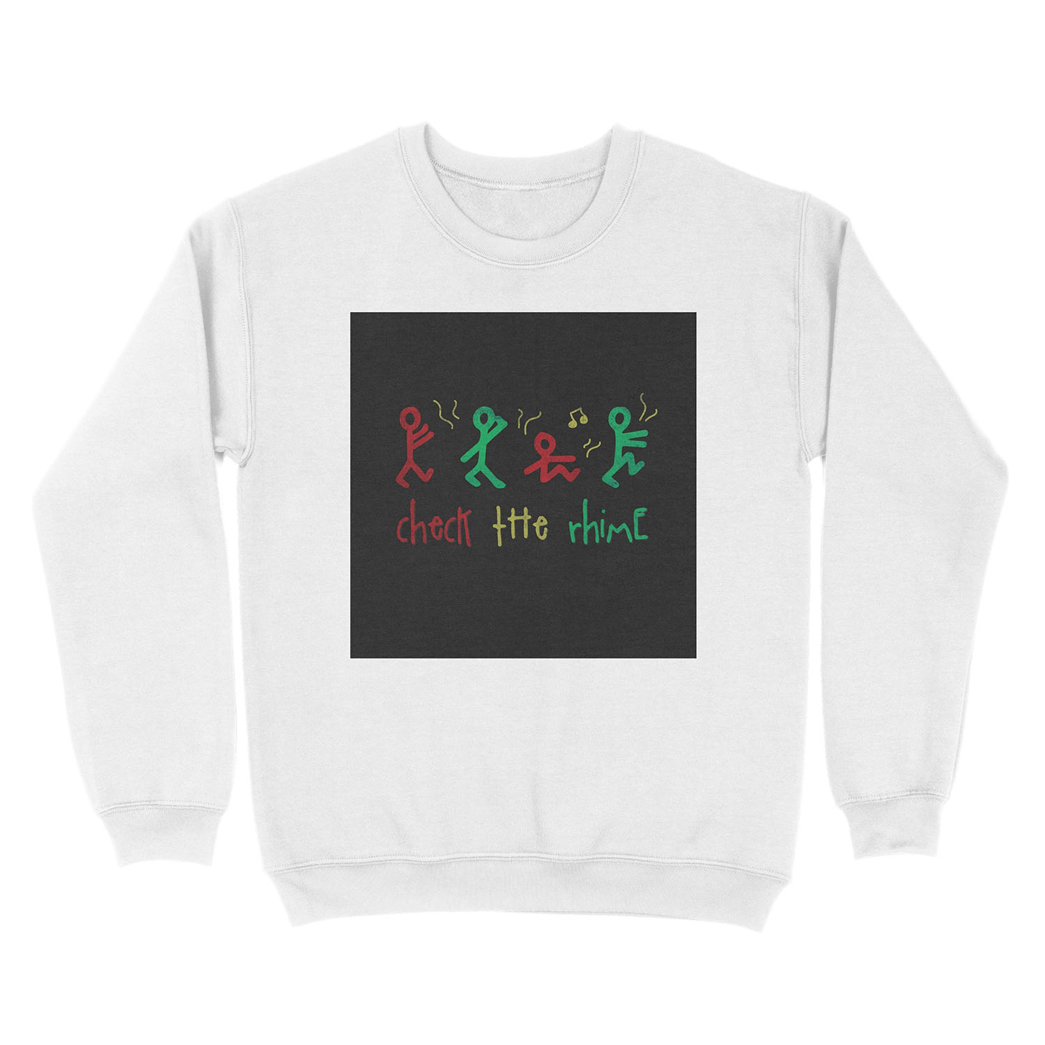 CHECK THE RHiME. Unisex Crewneck Sweatshirt - Image 2