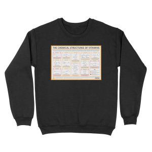 Chemical Structures of Vitamins Unisex Crewneck Sweatshirt