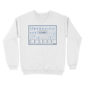 Alternative view of Chemistry Laboratory Glassware Unisex Crewneck Sweatshirt