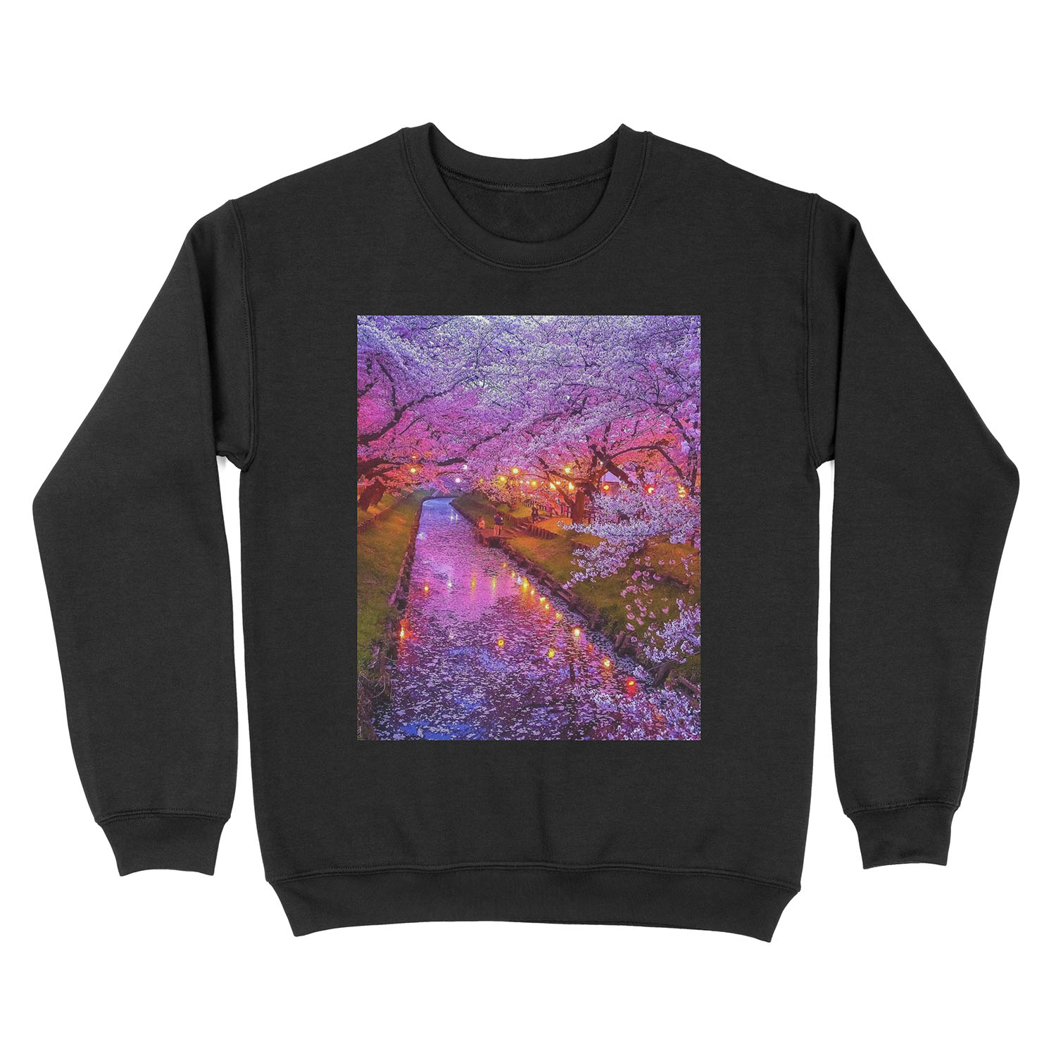 Cherry Blossom Trees in Japan Unisex Crewneck Sweatshirt