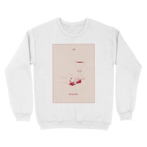 Alternative view of cherry wine - tarot card Unisex Crewneck Sweatshirt