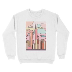 Alternative view of Chicago sunset by Sasa Elebea Unisex Crewneck Sweatshirt
