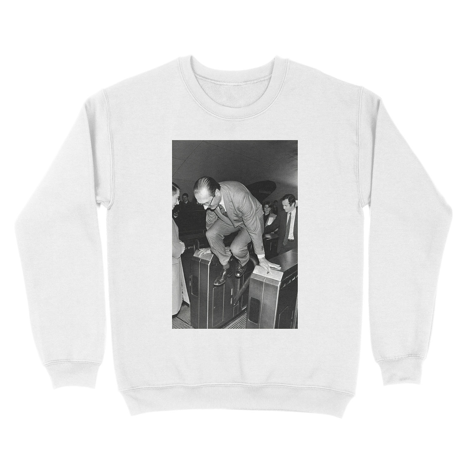 Chirac and the Metro! Unisex Crewneck Sweatshirt - Image 2