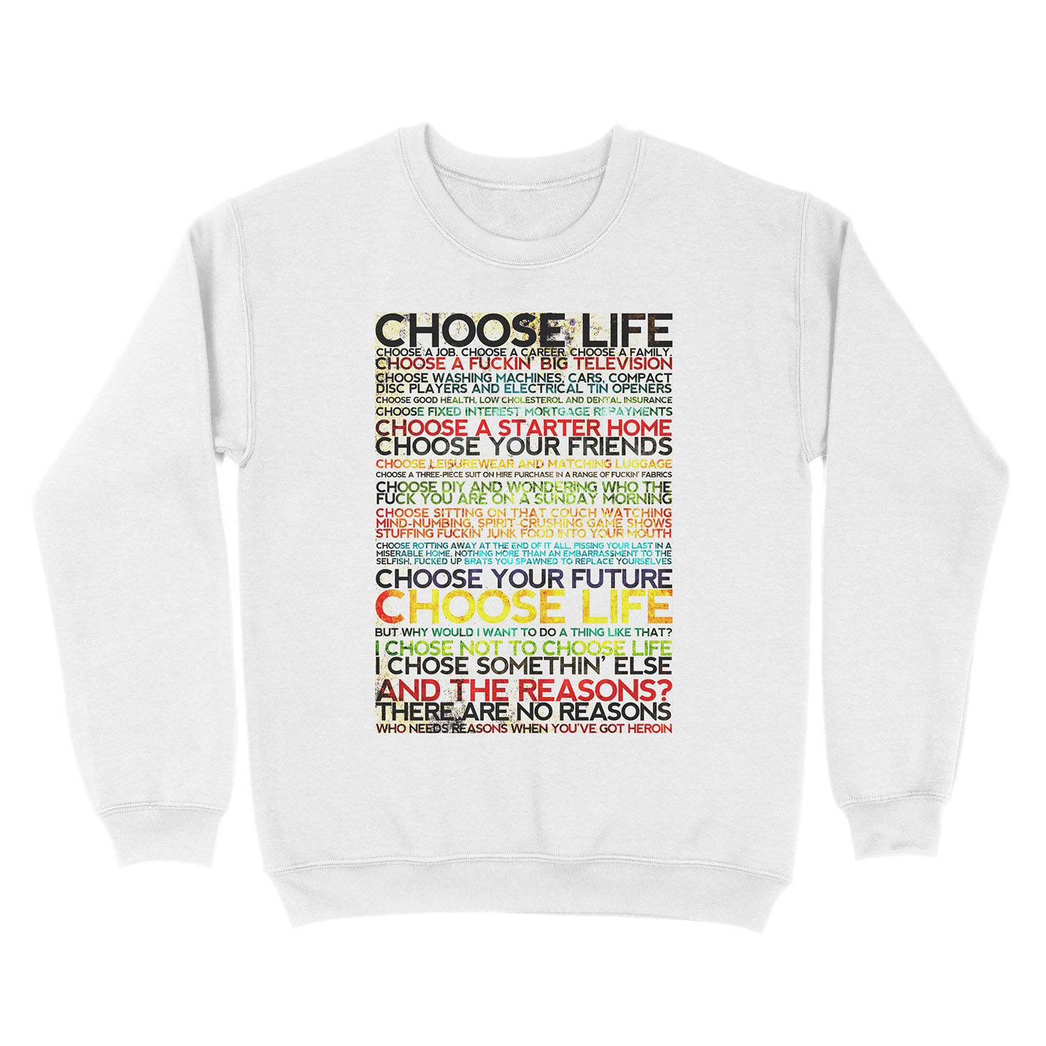 Choose Trainspotting Unisex Crewneck Sweatshirt - Image 2