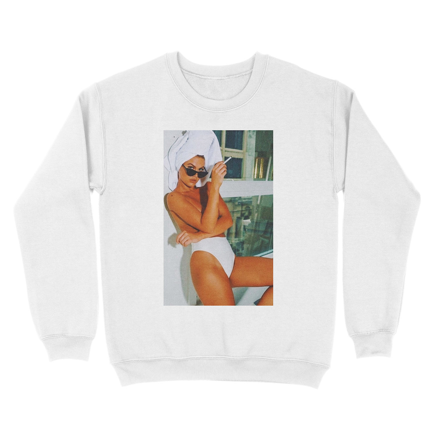 CIGARETTE BREAK Unisex Crewneck Sweatshirt - Image 2