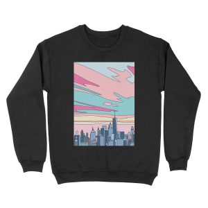 City sunset by Elebea Unisex Crewneck Sweatshirt