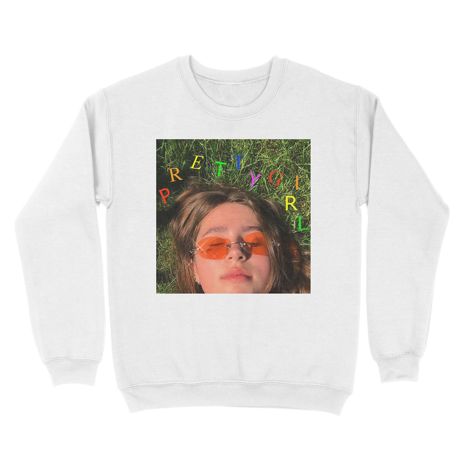 Clairo - Pretty Girl Album Cover Unisex Crewneck Sweatshirt - Image 2