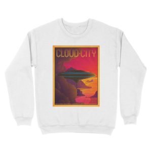 Alternative view of Cloud City Retro Travel Unisex Crewneck Sweatshirt