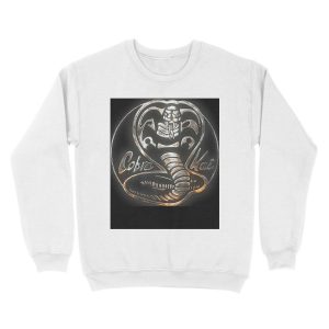 Alternative view of Cobra Kai Rusted Steel Snake Logo Unisex Crewneck Sweatshirt