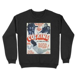 Cocaine Vintage Ad Unisex Crewneck Sweatshirt