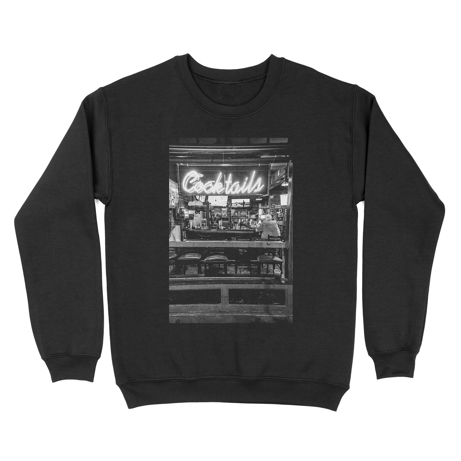 Cocktails in neon Unisex Crewneck Sweatshirt