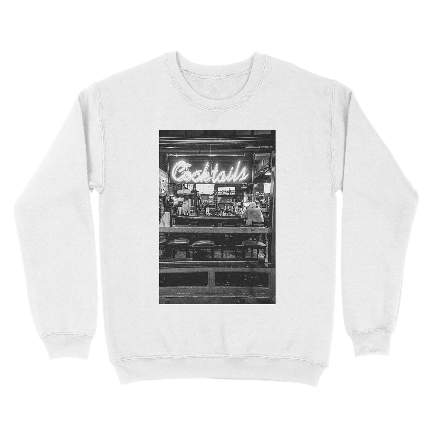 Cocktails in neon Unisex Crewneck Sweatshirt - Image 2