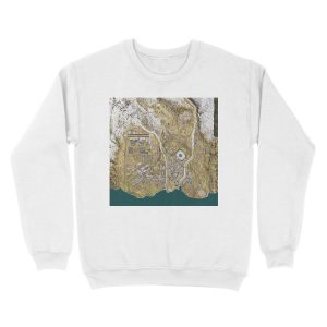 Alternative view of COD WARZONE MAP Unisex Crewneck Sweatshirt