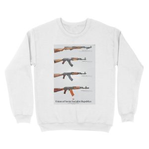 Alternative view of Cold War Service Rifles of the Soviet Union Unisex Crewneck Sweatshirt