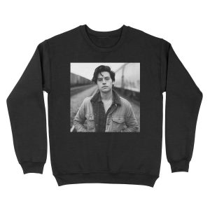 COLE SPROUSE BLACK AND WHITE Unisex Crewneck Sweatshirt