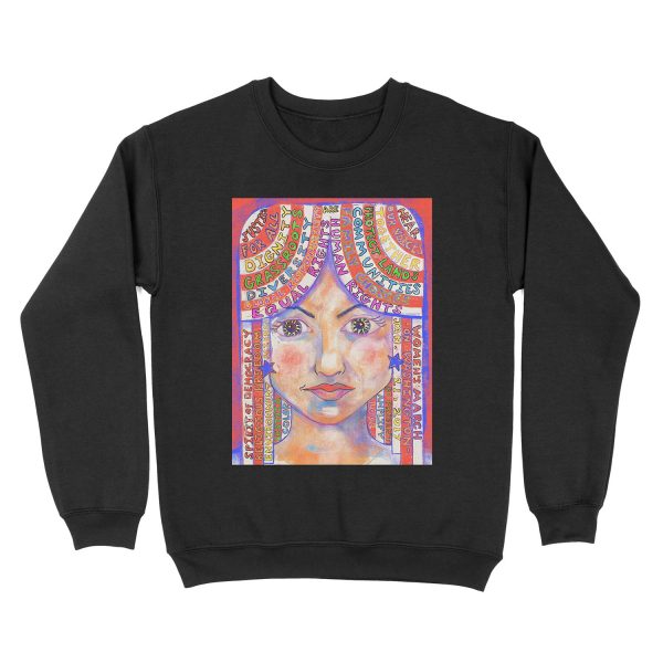 Colorful Manifesto for the Women’s March on Washington 2017 Unisex Crewneck Sweatshirt