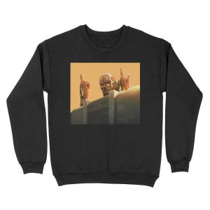 Colossal Titan Attack on Titans (SnK) Funny Design Unisex Crewneck Sweatshirt