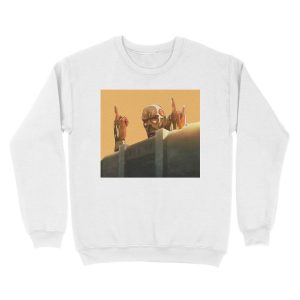 Alternative view of Colossal Titan Attack on Titans (SnK) Funny Design Unisex Crewneck Sweatshirt