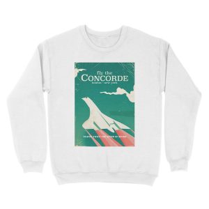 Alternative view of Concorde Vintage Holiday poster Unisex Crewneck Sweatshirt