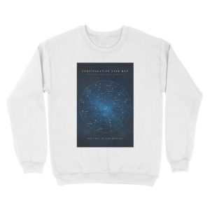 Alternative view of Constellation Star Map Unisex Crewneck Sweatshirt