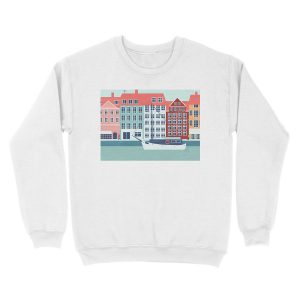Alternative view of Copenhagen travel poster Unisex Crewneck Sweatshirt