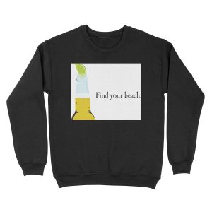 Corona Bottle and Lime Unisex Crewneck Sweatshirt
