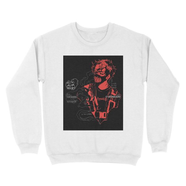Corpse Husband Design | I will incite chaos Unisex Crewneck Sweatshirt - Image 2