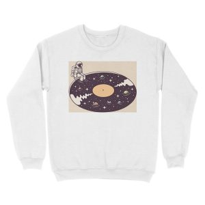 Alternative view of Cosmic Sound Unisex Crewneck Sweatshirt