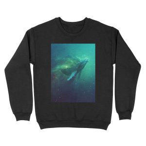 Cosmic Whale Unisex Crewneck Sweatshirt