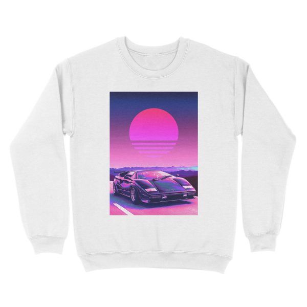 Countach 80s retrowave Unisex Crewneck Sweatshirt - Image 2