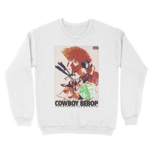 Alternative view of cowboy bebop postcard collection artwork Unisex Crewneck Sweatshirt