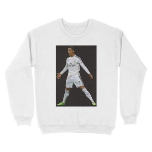 Alternative view of CR7, Cristiano Ronaldo, Cristiano, Ronaldo, oro, portugal, 7 Unisex Crewneck Sweatshirt