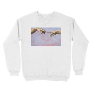 Alternative view of creation of adam Unisex Crewneck Sweatshirt