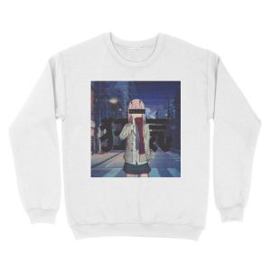 Alternative view of Ｚｅｒｏ　Ｔｗｏ　ｃｏｒｒｕｐｔｅｄ　ｗａｉｆｕ　カり嵐ニ Unisex Crewneck Sweatshirt