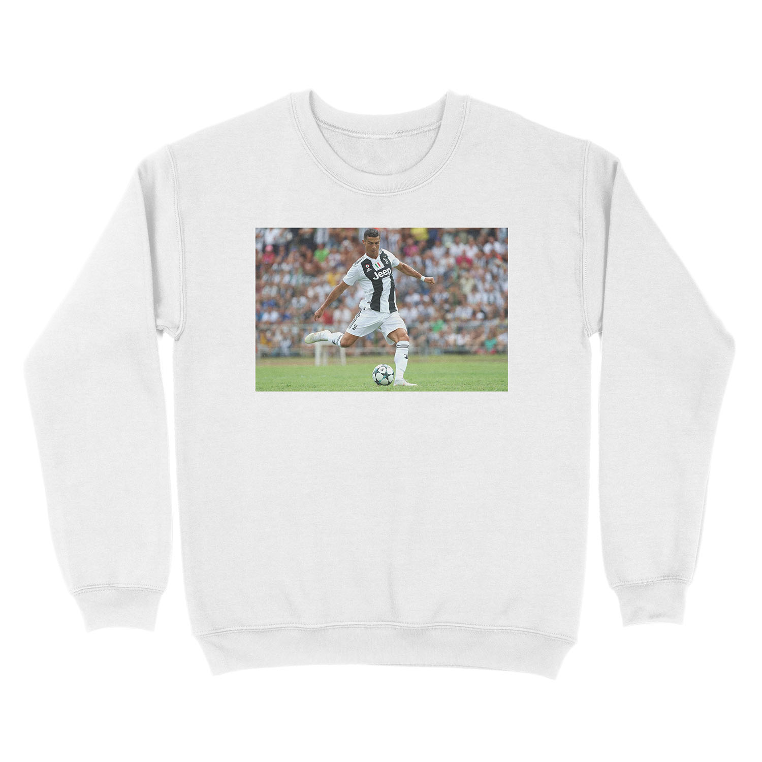 Cristiano Ronaldo Juventus First Match Unisex Crewneck Sweatshirt - Image 2