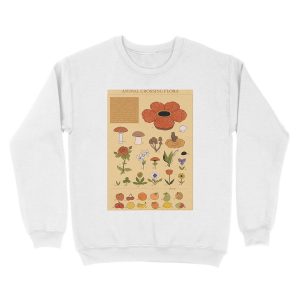 Alternative view of CROSSING FLORA ANIMAL Unisex Crewneck Sweatshirt