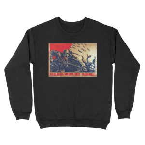 Crush the fascist monster! Unisex Crewneck Sweatshirt