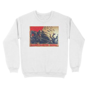 Alternative view of Crush the fascist monster! Unisex Crewneck Sweatshirt