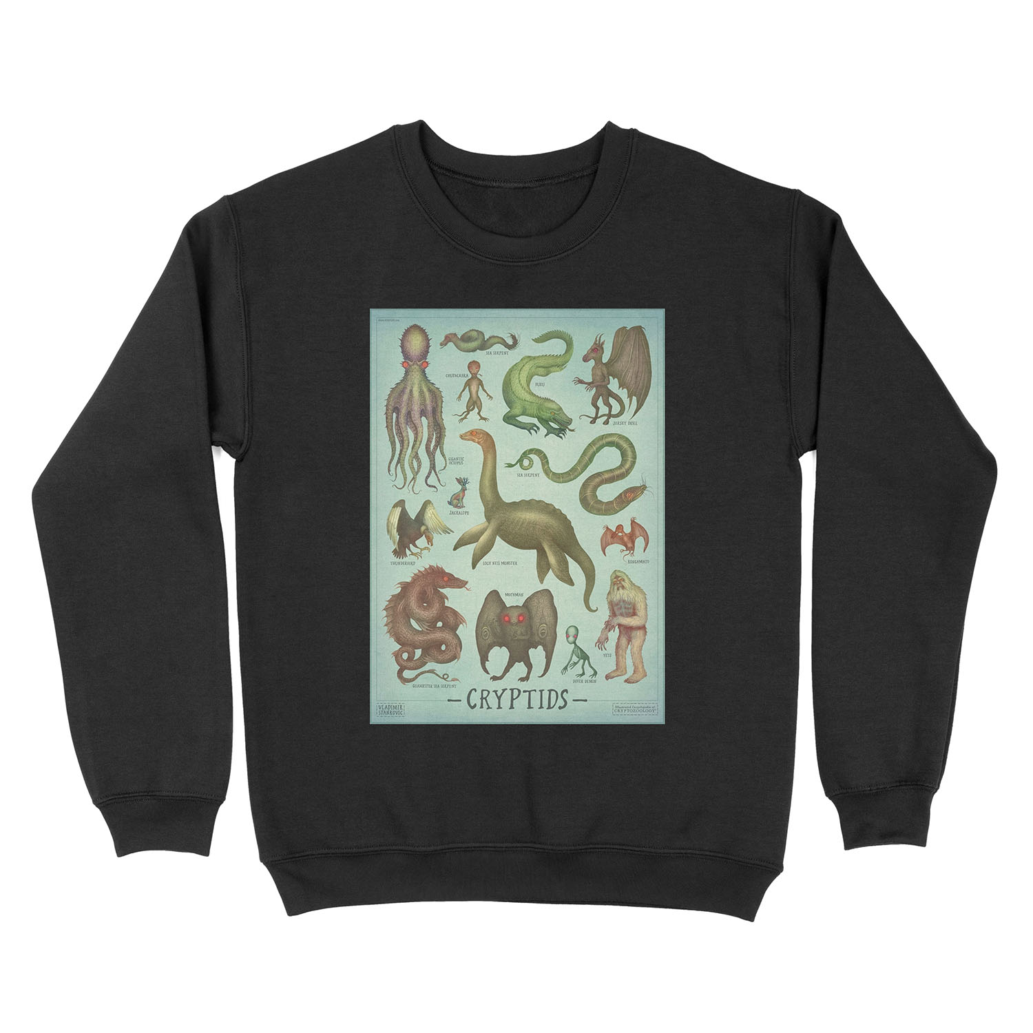 Cryptids - Cryptozoology species Unisex Crewneck Sweatshirt