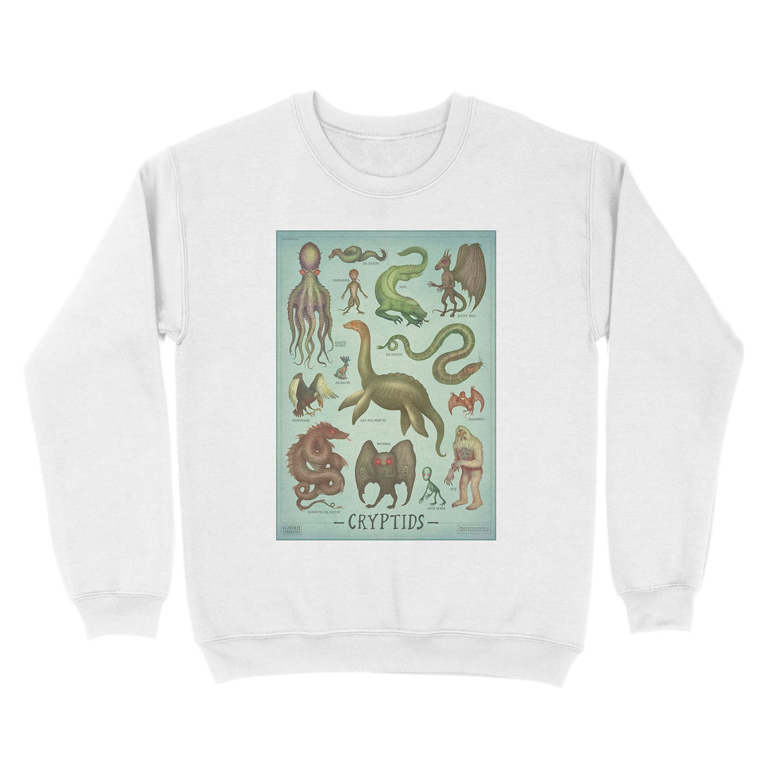 Cryptids - Cryptozoology species Unisex Crewneck Sweatshirt - Image 2