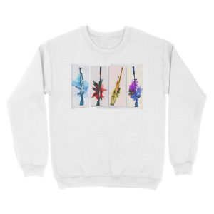 Alternative view of CS:GO Watercolor weapons Unisex Crewneck Sweatshirt