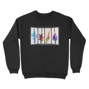 CS:GO Watercolor weapons v2 Unisex Crewneck Sweatshirt