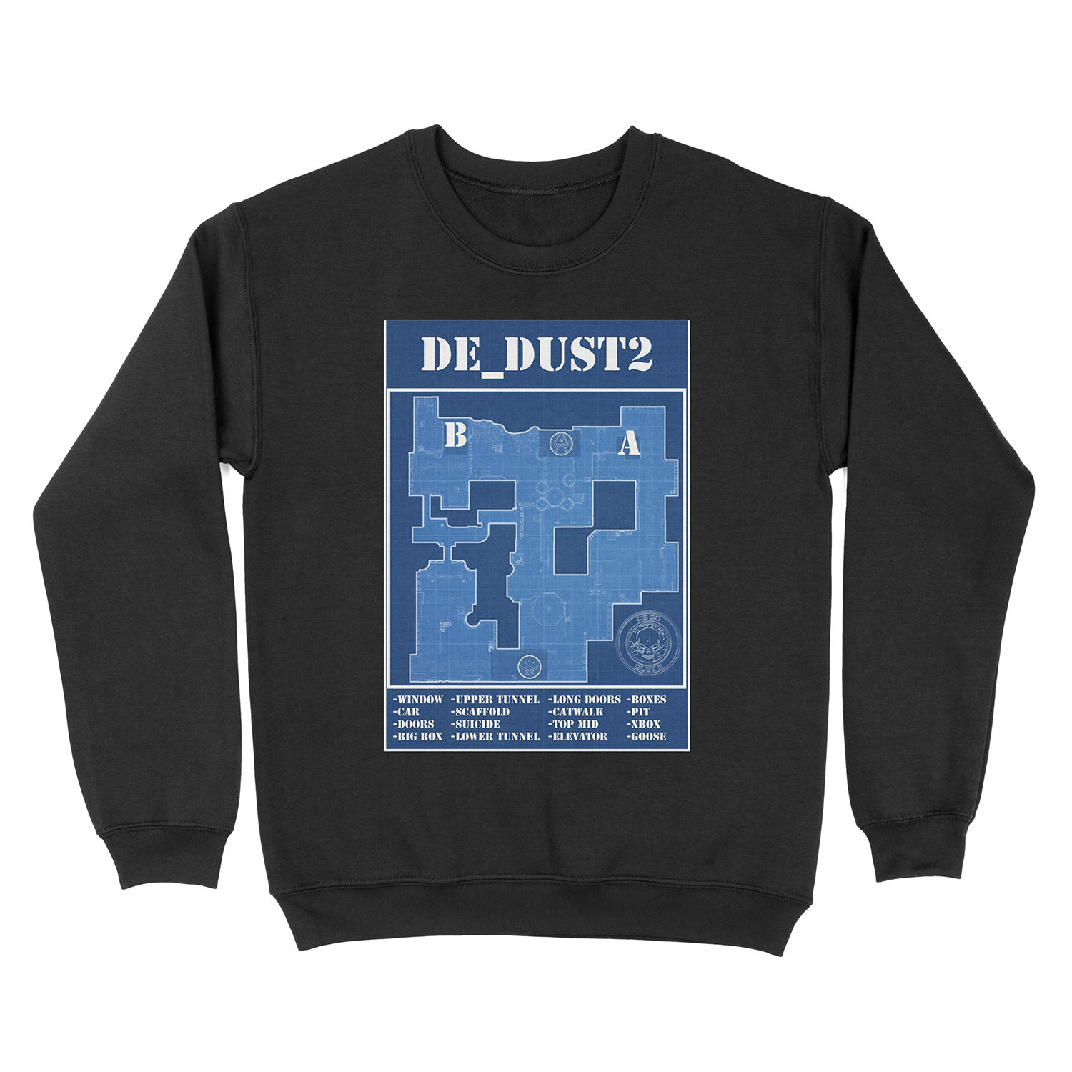 CSGO DE_Dust 2 Unisex Crewneck Sweatshirt