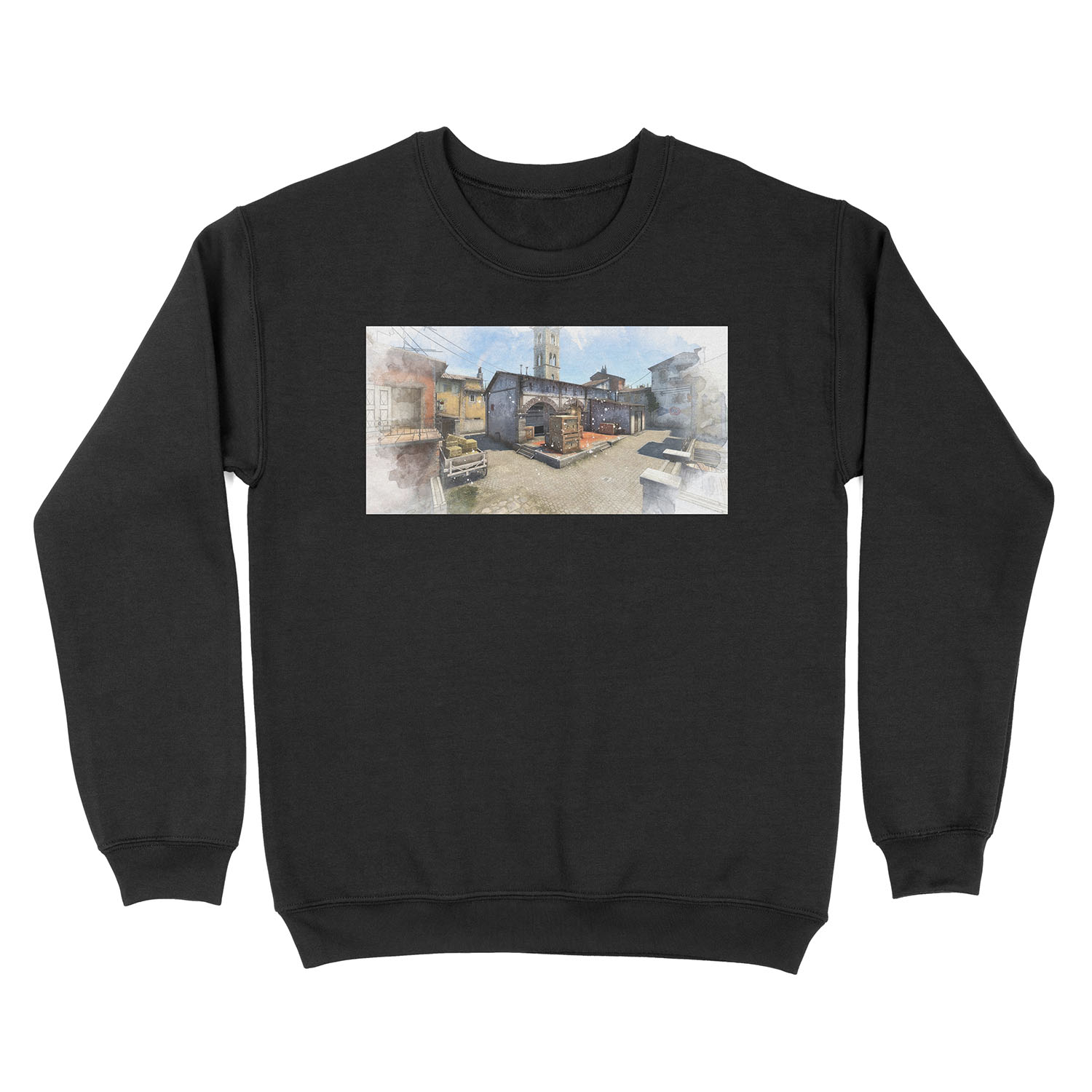 CSGO Inferno Watercolour Map Unisex Crewneck Sweatshirt