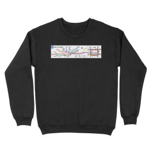 CTA MAP - WHITE Unisex Crewneck Sweatshirt