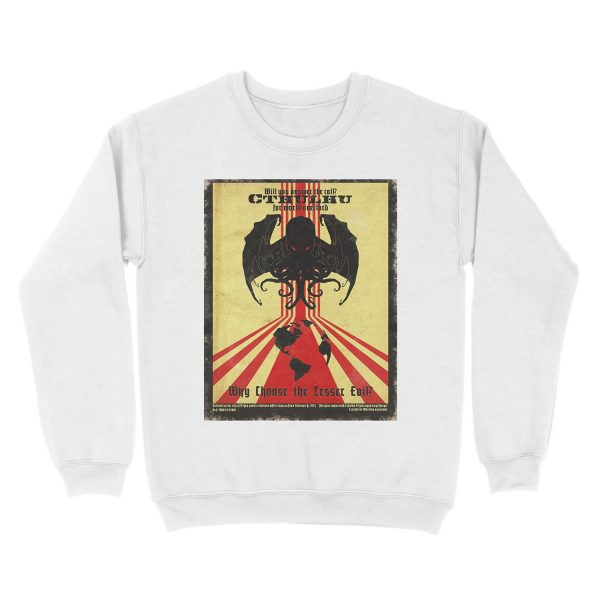 Cthulhu For World Overlord Unisex Crewneck Sweatshirt - Image 2