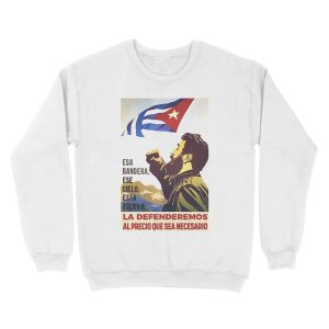 Alternative view of Cuban Propaganda Unisex Crewneck Sweatshirt