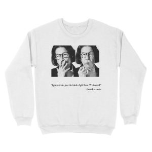 Alternative view of Curmudgeonly Fran Lebowitz Quote Unisex Crewneck Sweatshirt