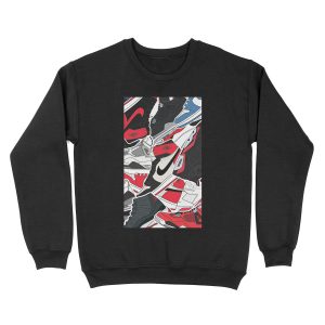 Custom Shoes Collage Unisex Crewneck Sweatshirt